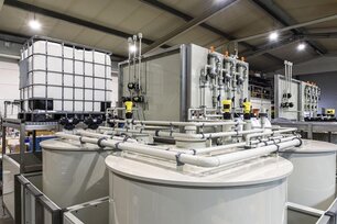 Dosieranlage Komplexe Dosieranlage aus dem Bereich Kunststofftechnik